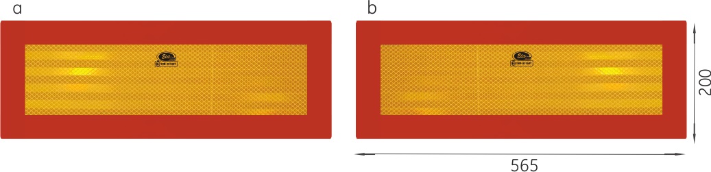 1_6l9e-vl.jpg Placute reflectorizante pentru camioane 56.5x20 cm 2 buc - imagine 1