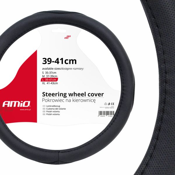 Husa volan neagra SWC-09-L (39-41cm)