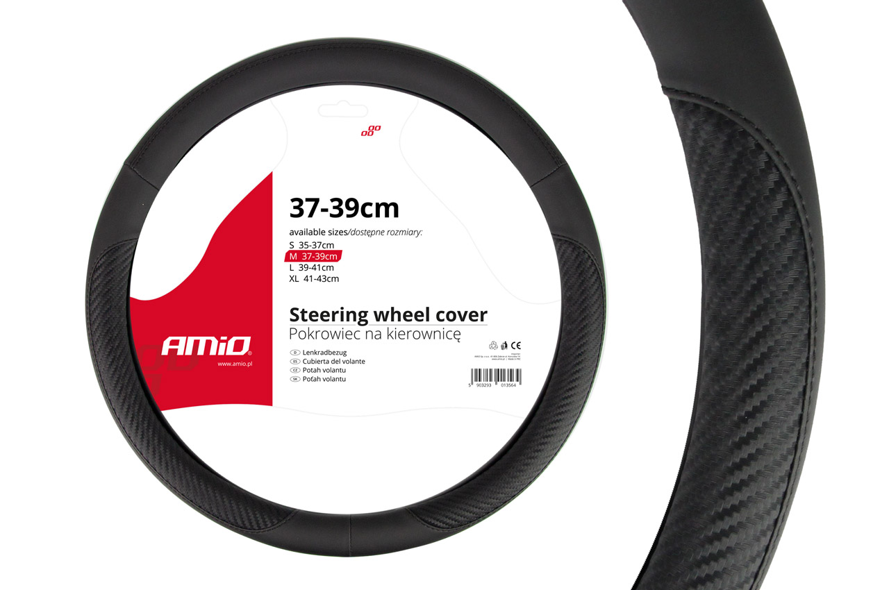 1_cpry-qa.jpg Husa volan negru + carbon SWC-17-M (37-39cm) - imagine 1