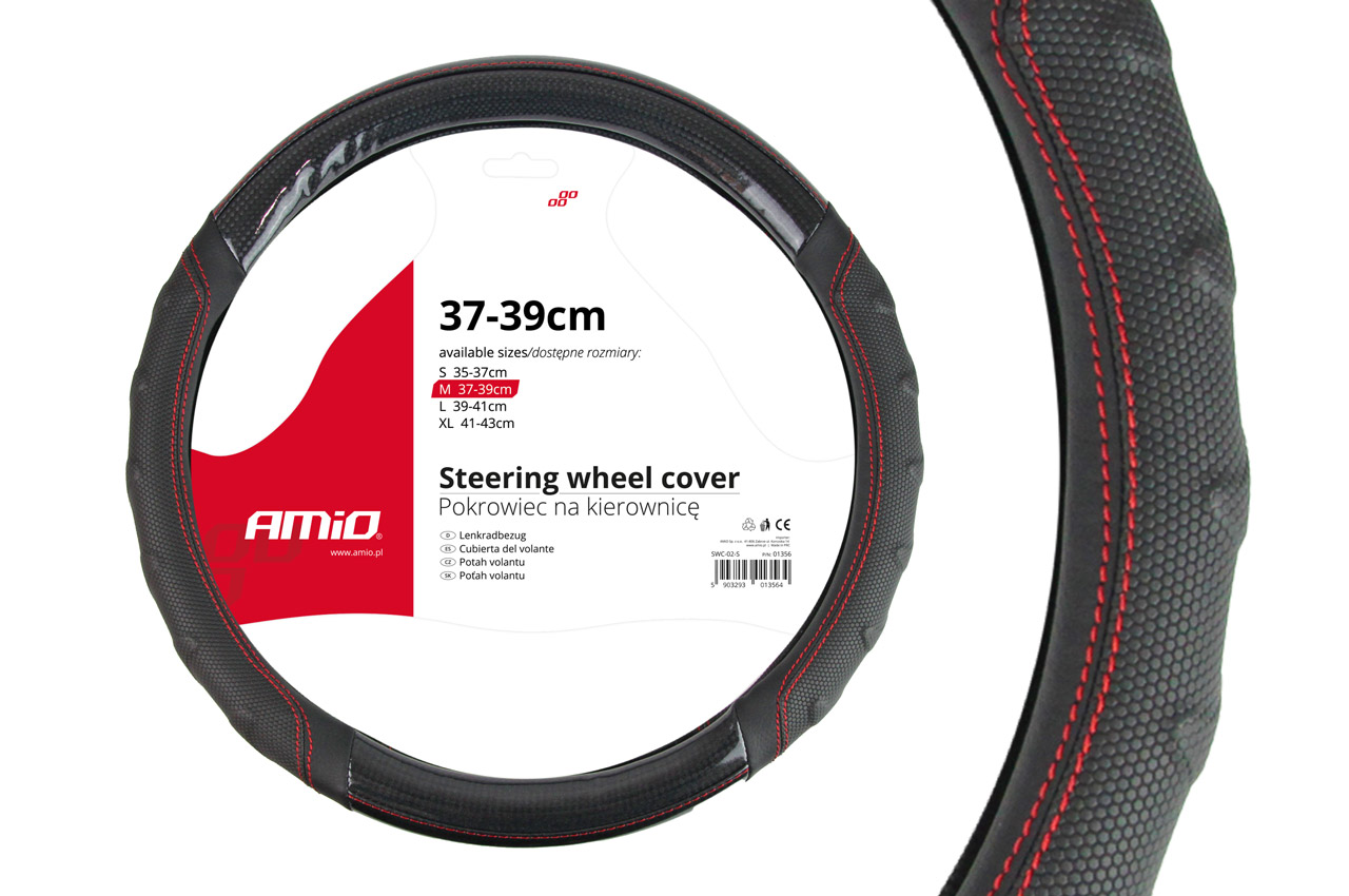 1_fv8u-6r.jpg Husa volan Waves + cusatura rosie SWC-21-M (37-39cm) - imagine 1