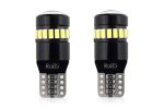 Set becuri auto cu LED CANBUS compatibil T10 W5W 19 SMD Alb 12V, destinat competitiilor auto sau off-road