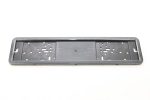 Suport numar inmatriculare INOX + finisaj CARBON, LPF 002 - imagine 2