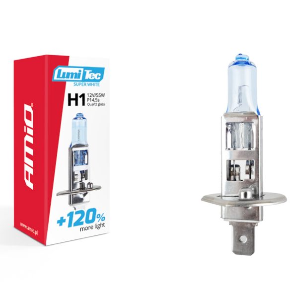 Bec halogen H1 12V 55W LumiTec SuperWhite + 120%