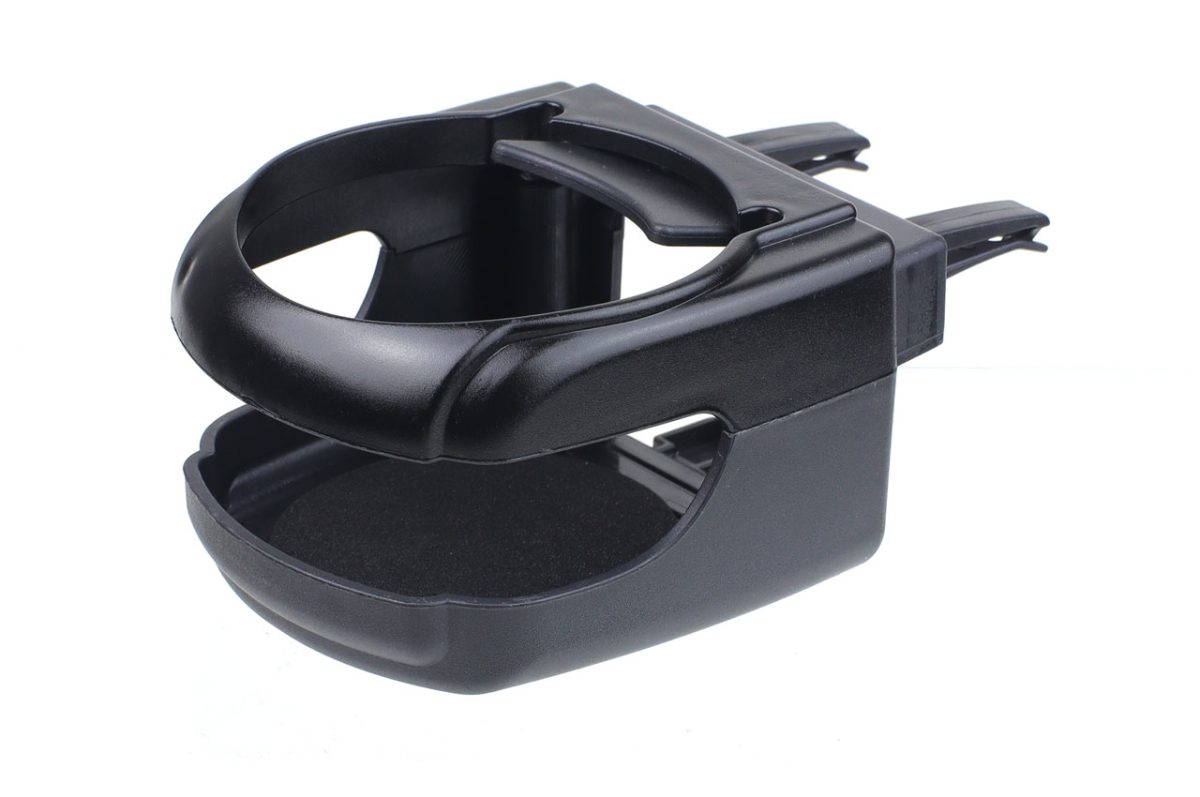 Suport auto universal pentru pahare, montaj in grila de ventilatie, culoare neagra, DH-03 - imagine 2