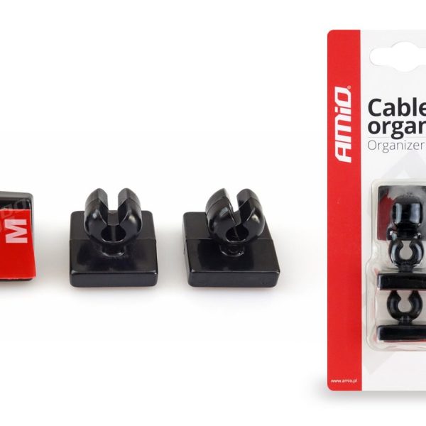Set de 3 cleme din silicon pentru organizare cabluri