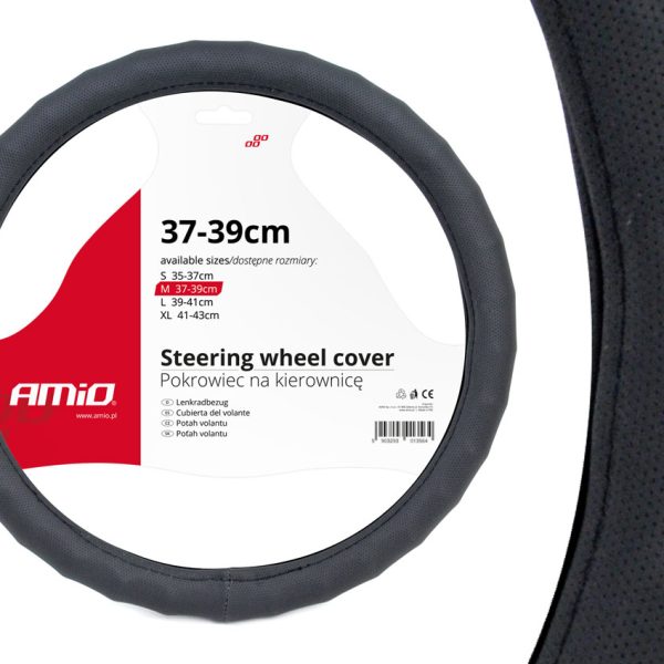 Husa volan neagra Waves SWC-14-M (37-39cm)