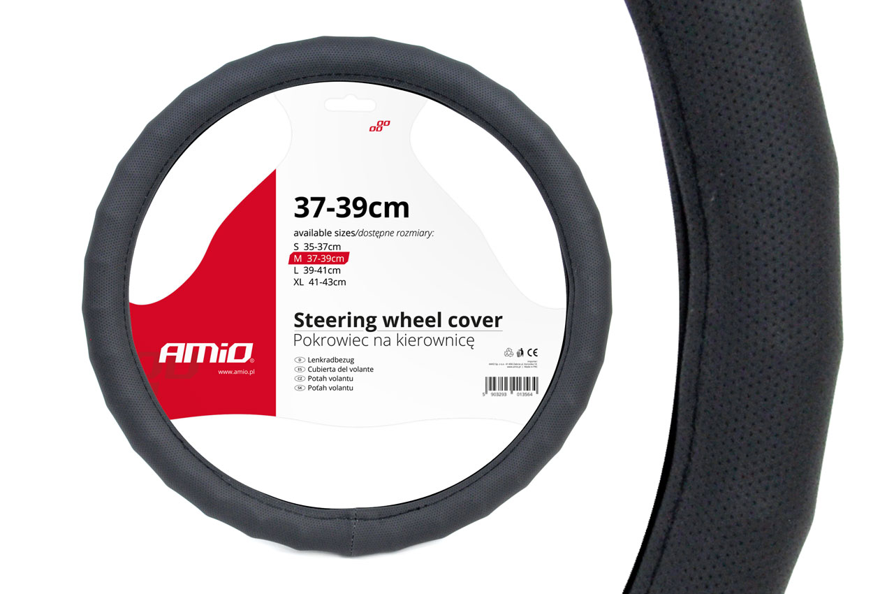 1_vgja-v9.jpg Husa volan neagra Waves SWC-14-M (37-39cm) - imagine 1