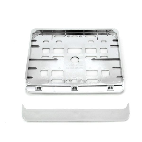 Suport numar inmatriculare cromat pentru motocicleta 15 x 19cm