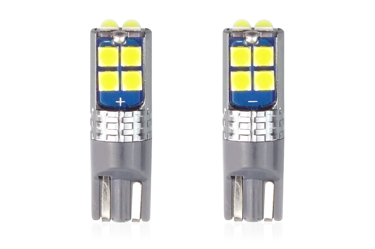 1_w306-v6.jpg Set becuri auto cu LED CANBUS compatibil T10 W5W 10 SMD Alb 12/24V, destinat competitiilor auto sau off-road - imagine 1