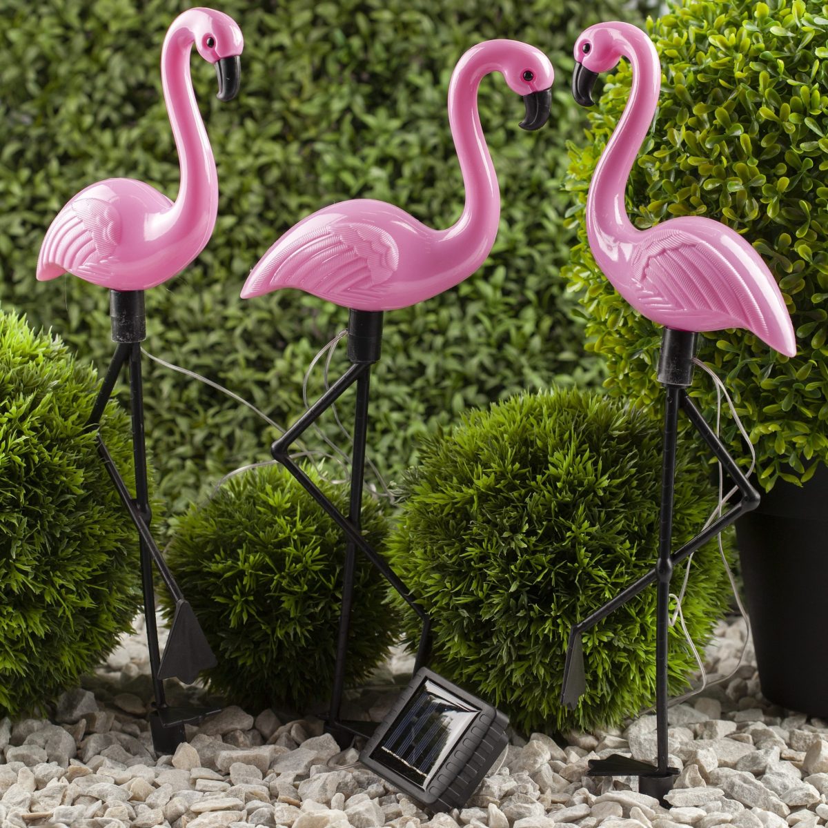 Set 3 x Lampa Solara estetica exterioara de gradina model "Flamingo" - imagine 6