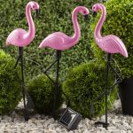Set 3 x Lampa Solara estetica exterioara de gradina model "Flamingo" - imagine 6