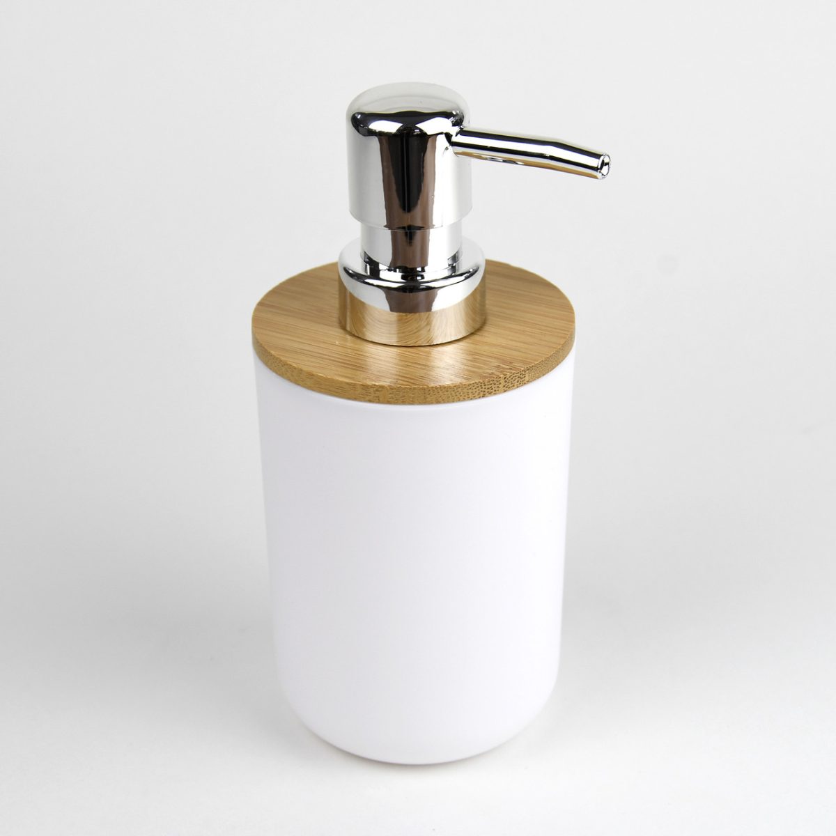 Set Elegant pentru baie format din 6 piese, ABS + lemn, culoare alb/maro - imagine 6