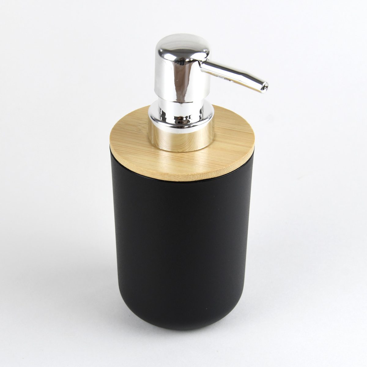 Set Elegant pentru baie format din 6 piese, ABS + lemn, culoare negru/maro - imagine 7