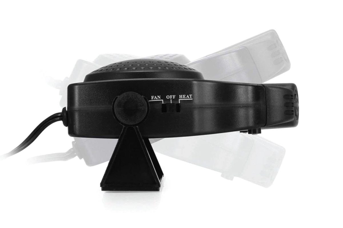 Aeroterma Auto 2in1, Ventilate, Incalzire Rapida si Dezghetare Geamuri, 12V, Putere 150W, cu mufa de bricheta - imagine 3