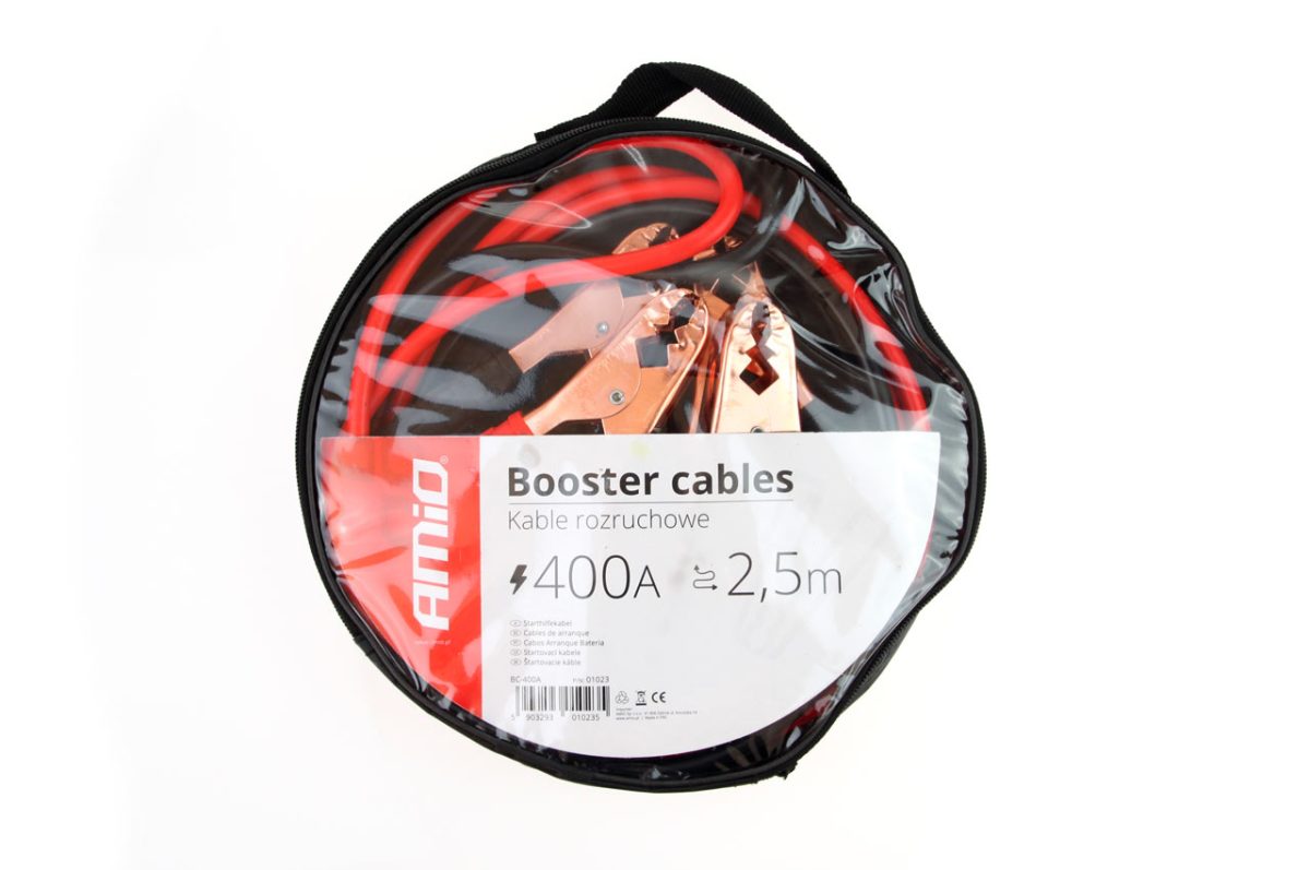 Set cabluri de pornire auto cu clesti, 400A - 2,5m - imagine 2