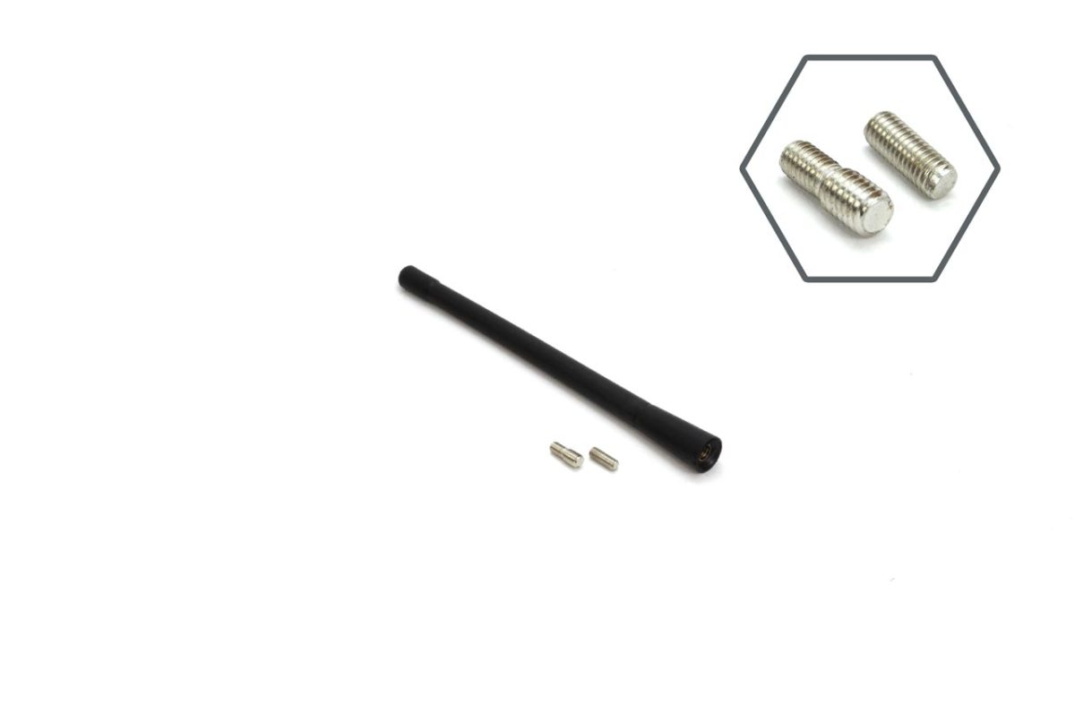 Antena radio auto universala 18 cm 5/6mm ANTM01 - imagine 2