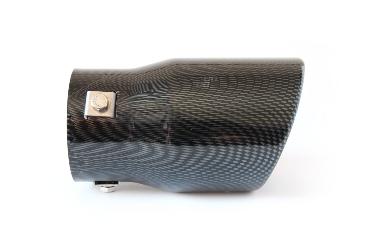 Ornament toba esapament din otel inoxidabil MT 007C cu finisaj carbon - imagine 2