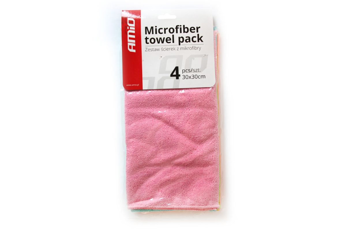 Set lavete microfibre 4 buc 30x30 cwash-02 - imagine 2