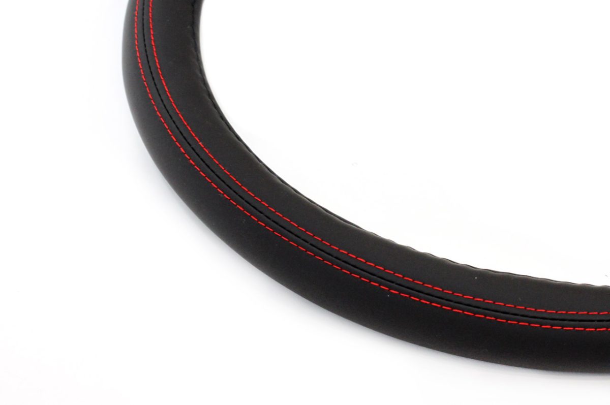 Husa volan cusatura rosie SWC-01-M (37-39cm) - imagine 2