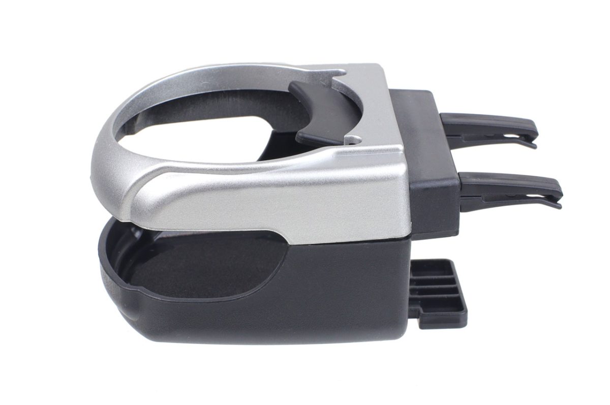 Suport auto universal pentru pahare, montaj in grila de ventilatie, culoare argintiu, DH-04 - imagine 4