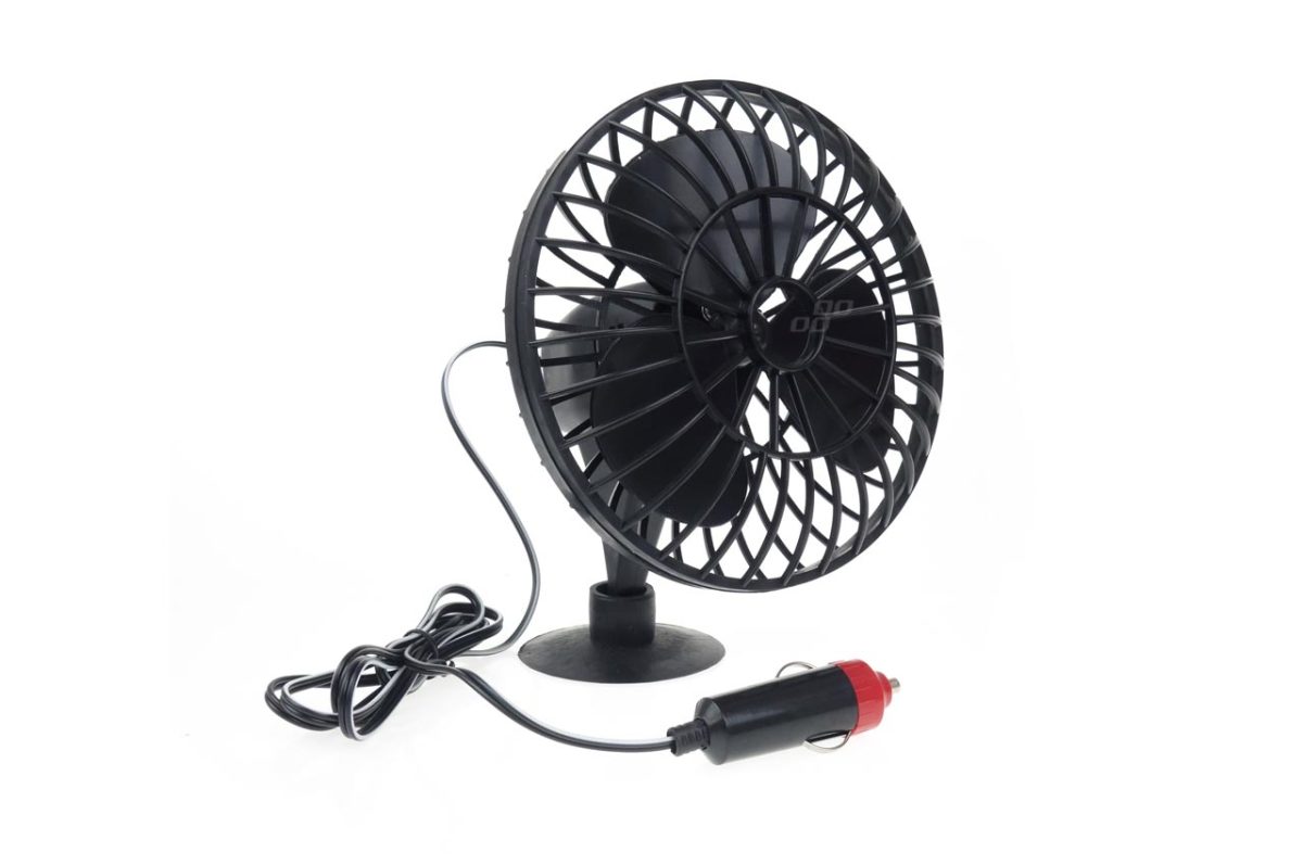 Ventilator auto cu ventuza, 12V, alimentare la bricheta masinii - imagine 2