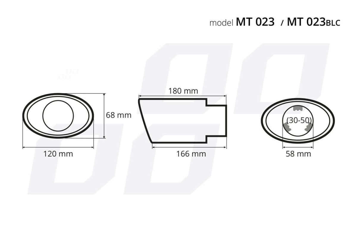 Ornament toba esapament din otel inoxidabil MT 023 - imagine 3