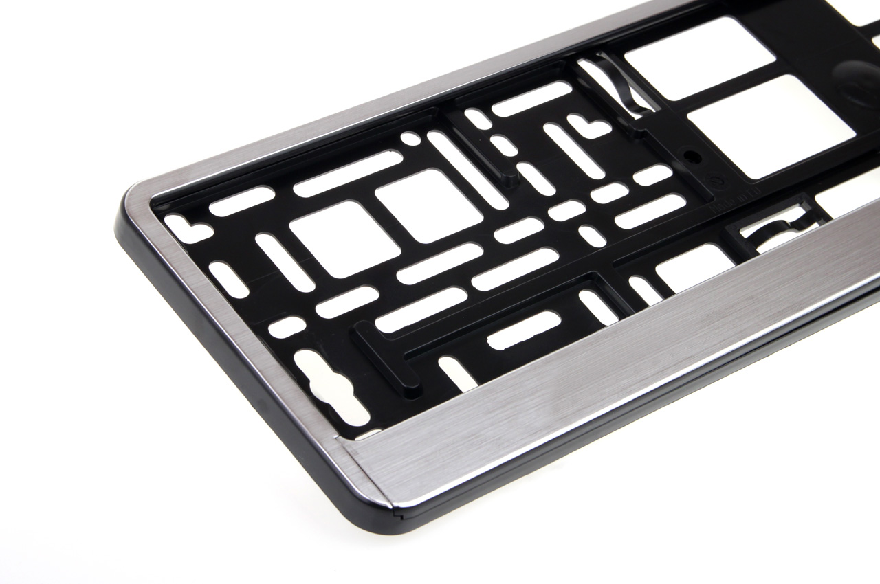 3_zq57-7a.jpg Suport numar inmatriculare aluminiu polisat - imagine 1