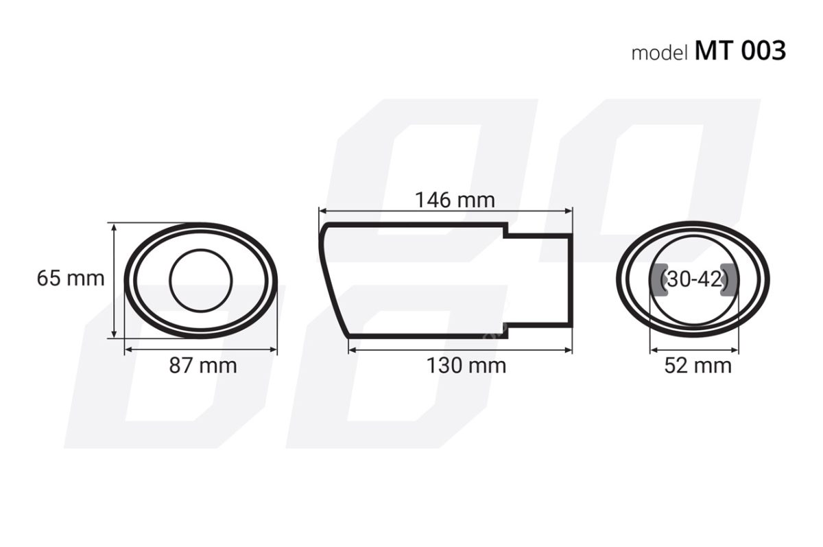 Ornament toba esapament din otel inoxidabil MT 003 - imagine 4