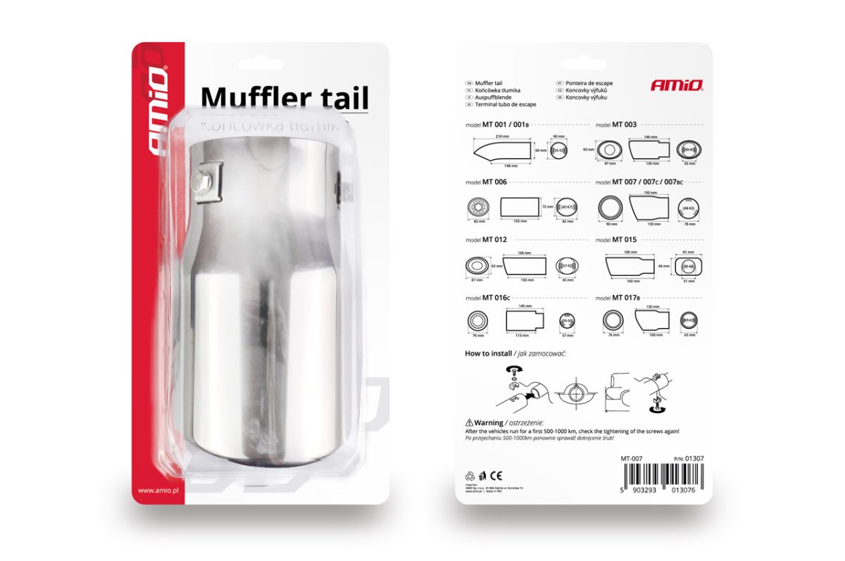 Ornament toba esapament din otel inoxidabil MT 007 - imagine 4