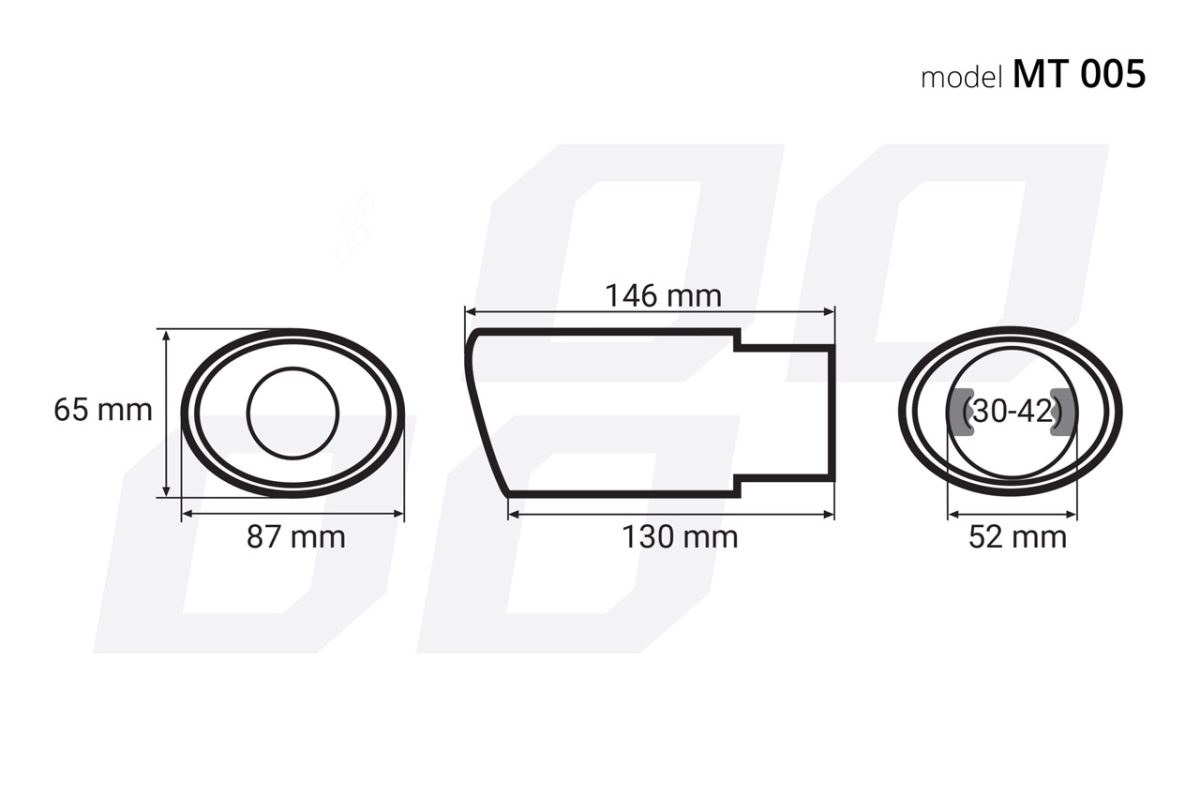 Ornament toba esapament din otel inoxidabil MT 005 - imagine 4