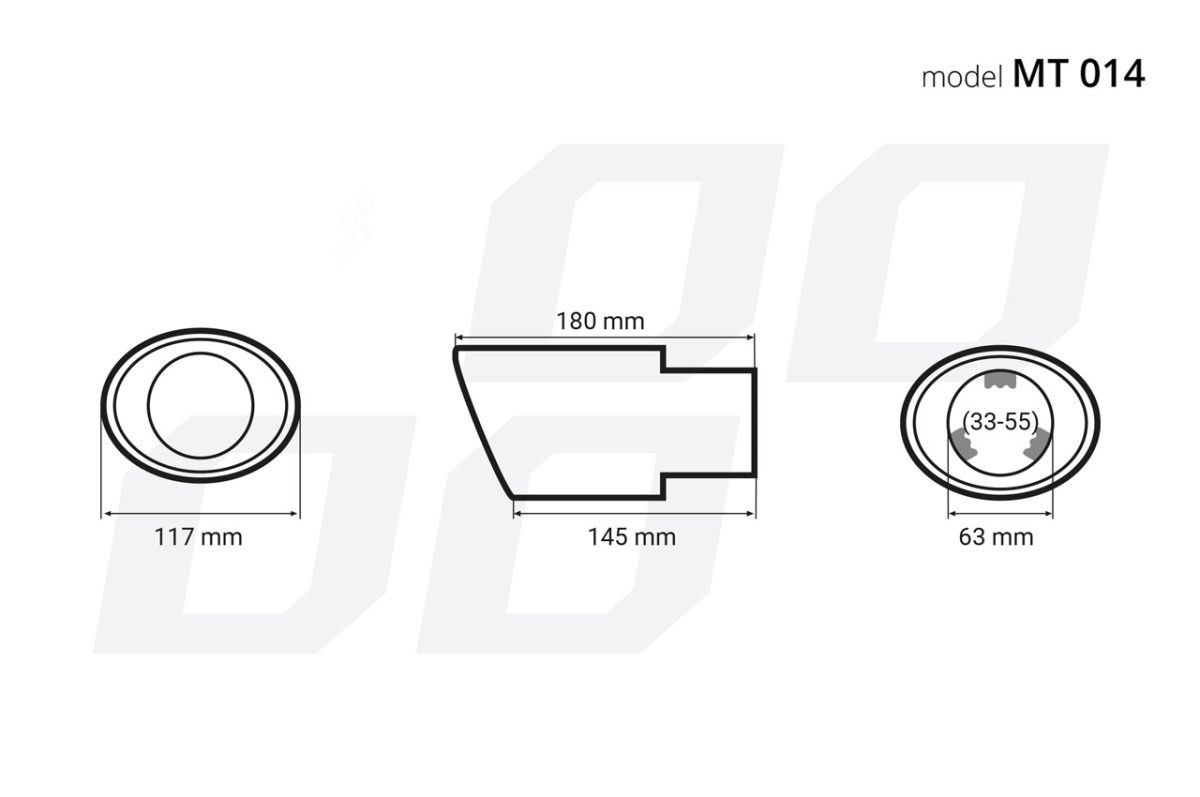 Ornament toba esapament din otel inoxidabil MT 014 - imagine 4