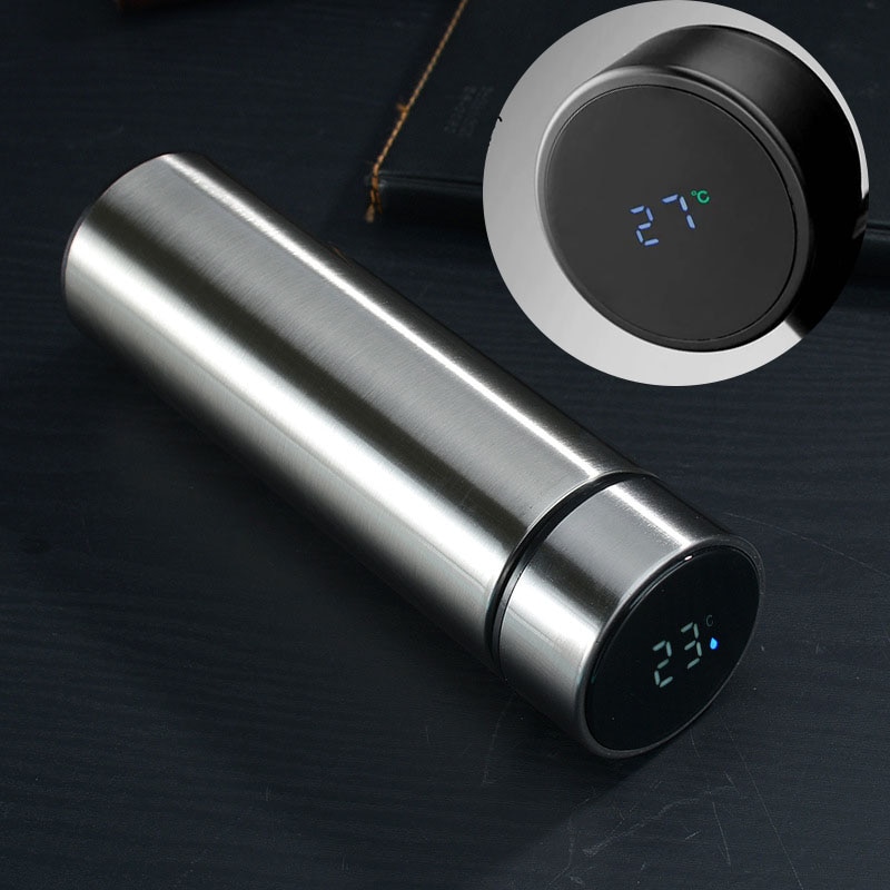 500.jpg Recipient Termos SMART CUP LED, 500ml, cu afisaj temperatura - imagine 1