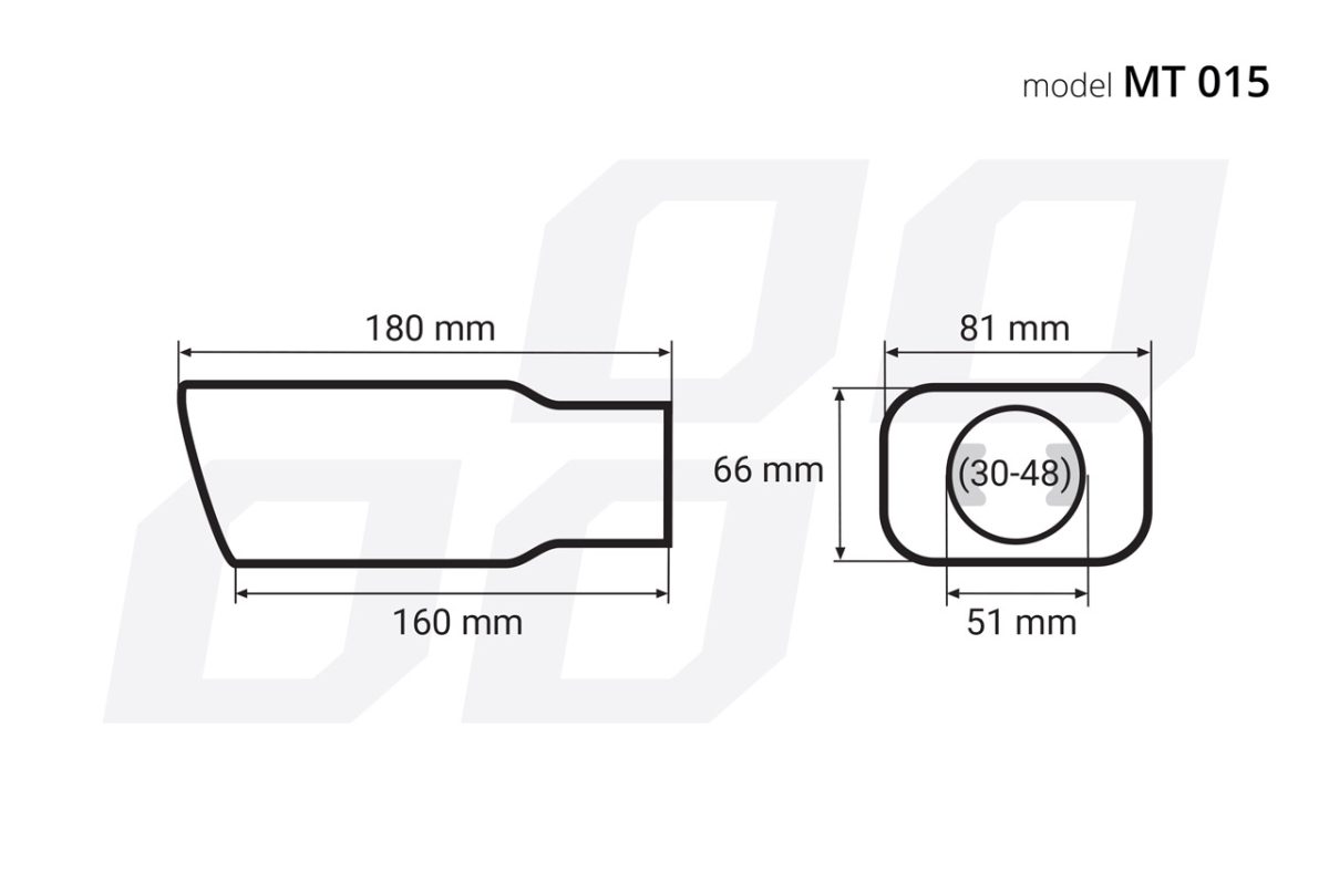 Ornament toba esapament din otel inoxidabil MT 015 - imagine 5