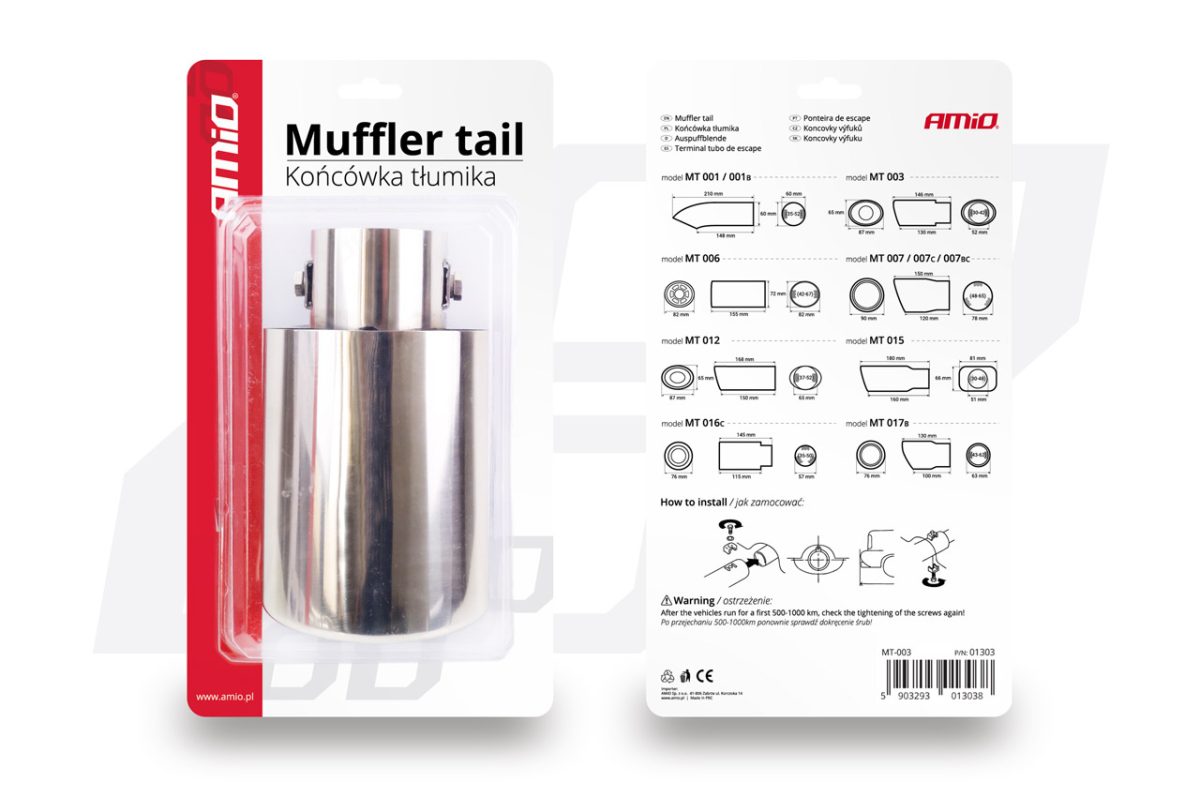 Ornament toba esapament din otel inoxidabil MT 003 - imagine 5