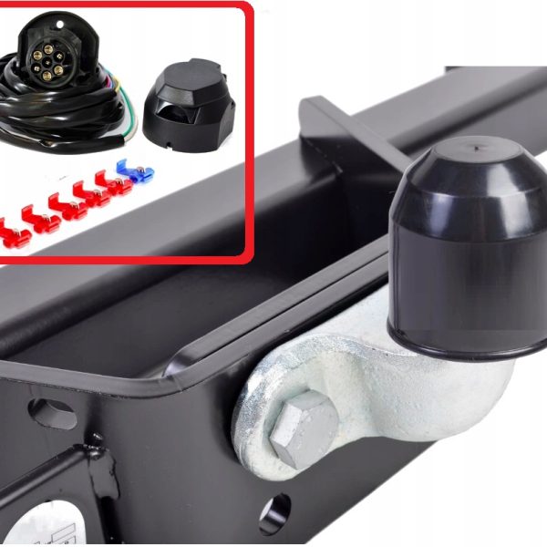 Kit cablaj pentru montaj carlig remorca, priza cu 7 pini, lungime cablu 1,5m