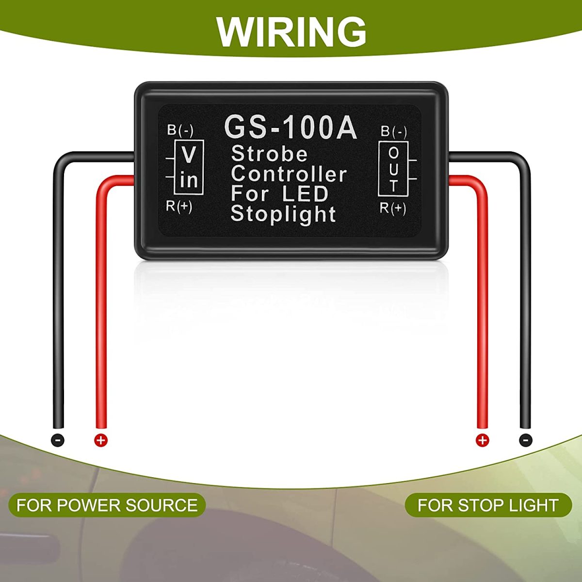Modul Strobo Flash pentru lampa Stop Frana, alimentare 12V - 24V, auto, moto, camion - imagine 5