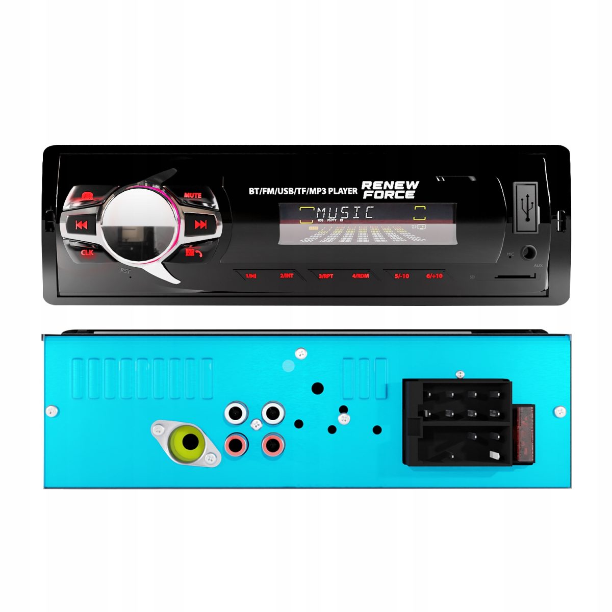 Player Auto dimensiune 1DIN, 4 x 50W, model 7011A, cu Radio, MP3, AUX, Card, Telecomanda - imagine 3