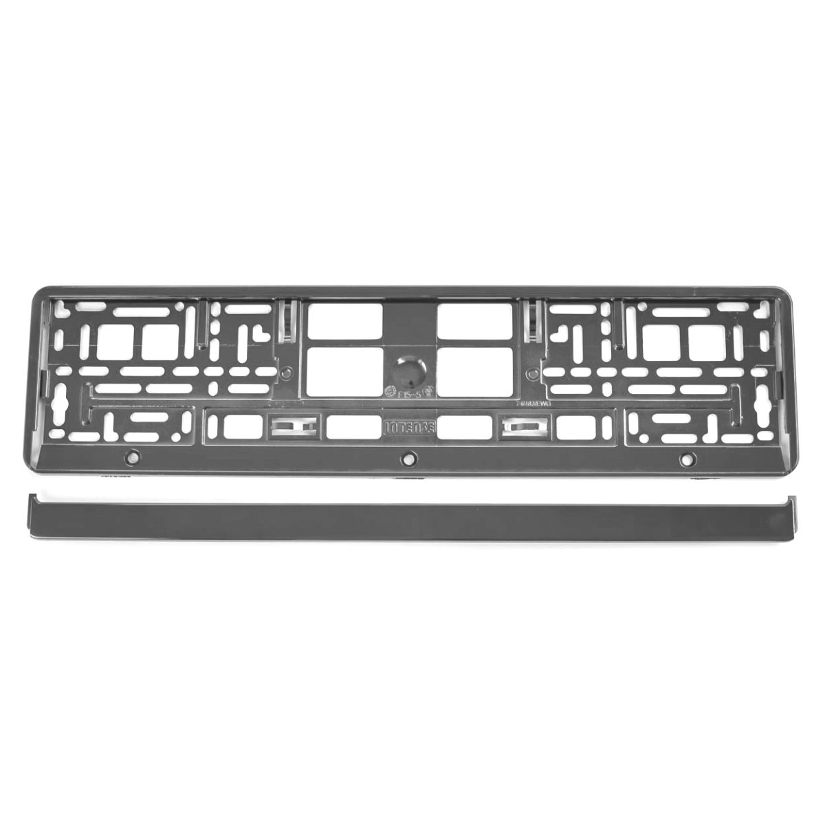 Suport numar inmatriculare din plastic, calitate Premium, culoare GRAFIT - imagine 2