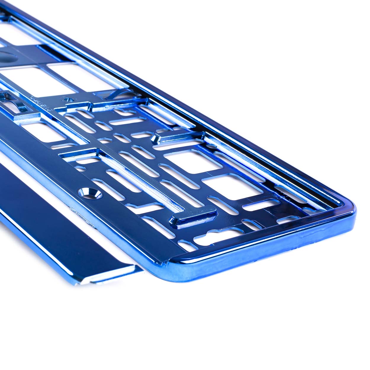 71457_01170n_02.jpg Suport numar inmatriculare din plastic, calitate Premium, culoare ALBASTRA - imagine 1