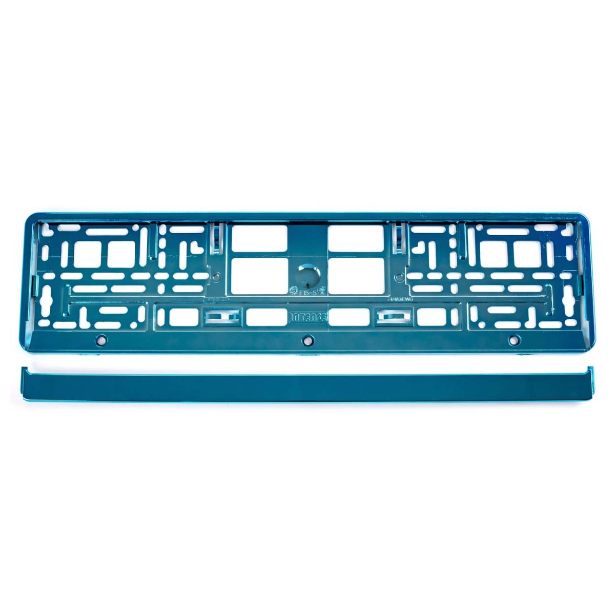 Suport numar inmatriculare din plastic, calitate Premium, culoare TURQUOISE - imagine 2