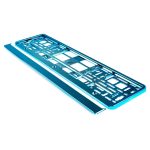 Suport numar inmatriculare din plastic, calitate Premium, culoare TURQUOISE - imagine 3