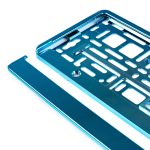 Suport numar inmatriculare din plastic, calitate Premium, culoare TURQUOISE - imagine 4