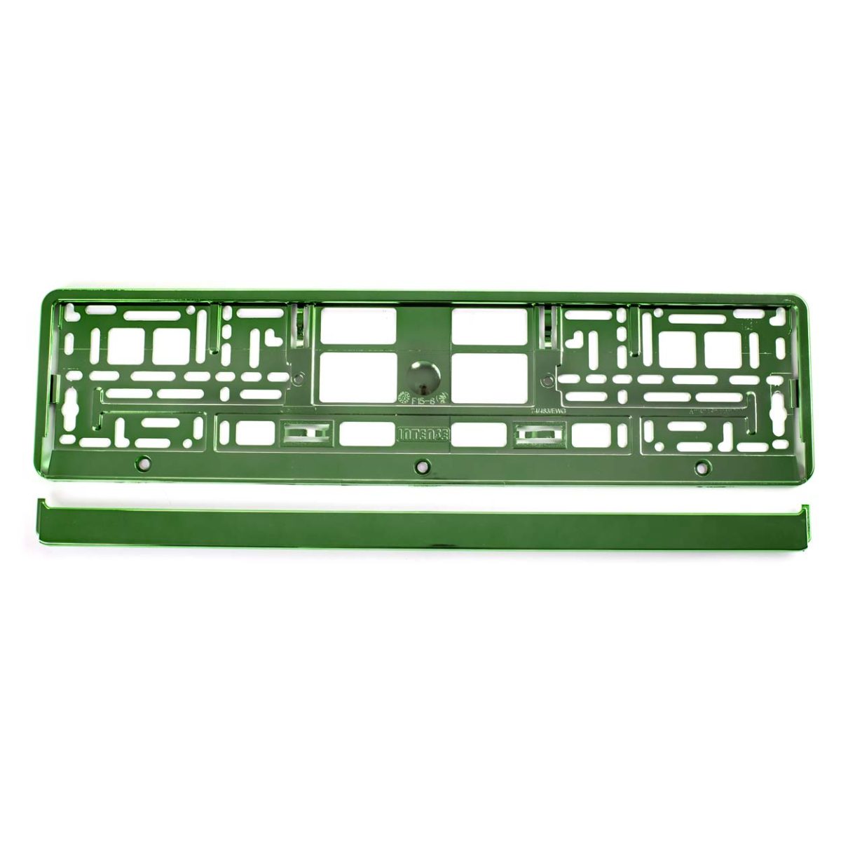 Suport numar inmatriculare din plastic, calitate Premium, culoare VERDE - imagine 2