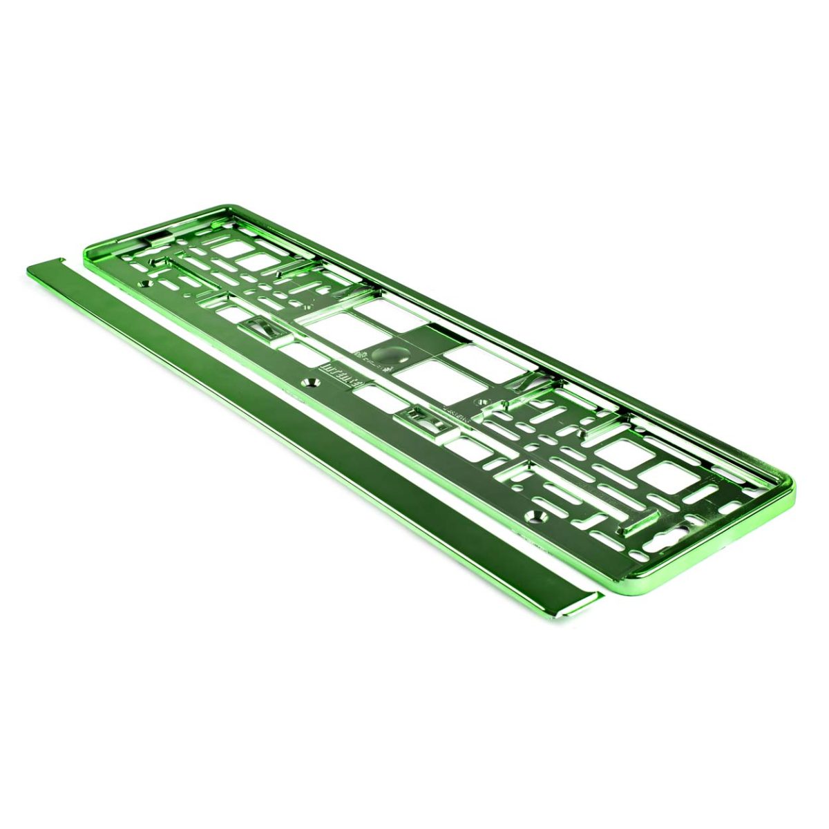 Suport numar inmatriculare din plastic, calitate Premium, culoare VERDE - imagine 3