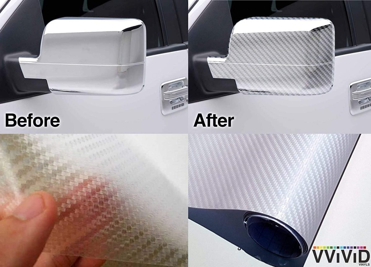 Folie colantare auto Carbon 3D Transparent (3m x 1,27m) - imagine 4