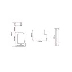 Cric hidraulic 12 tone, inaltime ridicare 210 - 427 mm - imagine 2