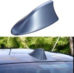 Antena auto activa AM - FM tip "SHARK TAIL" culoare ALBASTRU - imagine 2