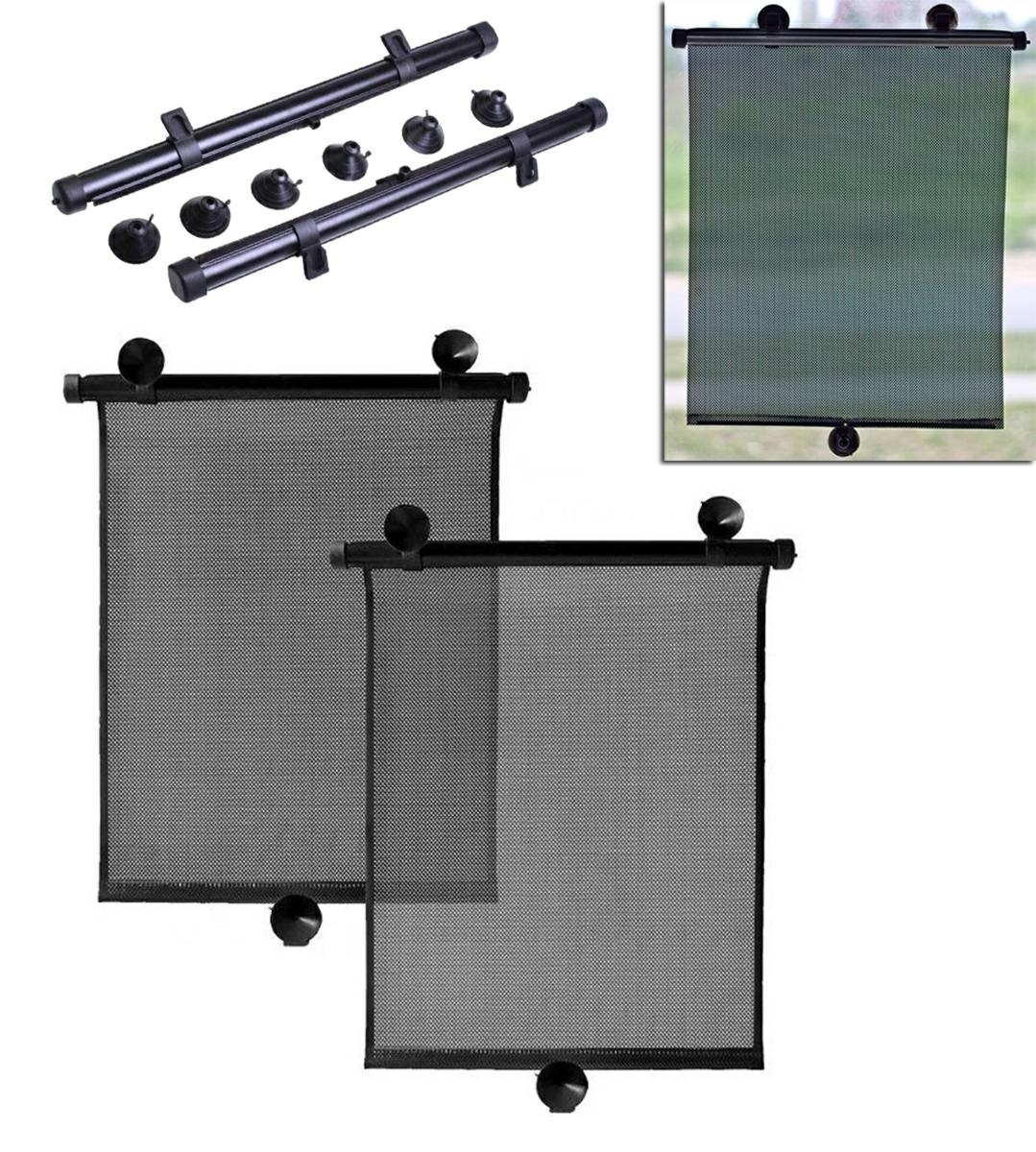 AG145_ag145_11.jpg Set 2 buc. jaluzele auto retractabile, latime 40cm, culoare Neagra - imagine 1