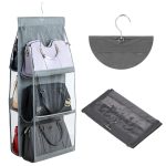 Organizator suspendat cu 6 rafturi pentru genti de mana - imagine 2