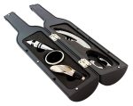 Set Cadou "Accesorii Vin in forma de Sticla, 6in1" culoare Neagra - imagine 3